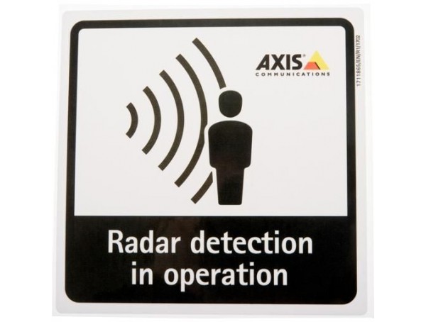 Axis Radar Detection Sticker