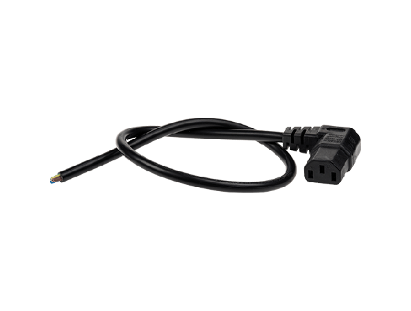 Axis Mains Cable Angle C13-Open 0.5 m