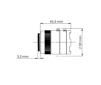 Mobotix Sensor Module 6MP, CSVario 4,5-10 mm (zwart/wit), behuizing wit