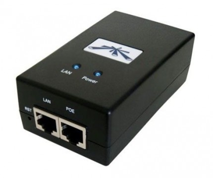 Ubiquiti 24V Gigabit Power over Ethernet (PoE)-adapter